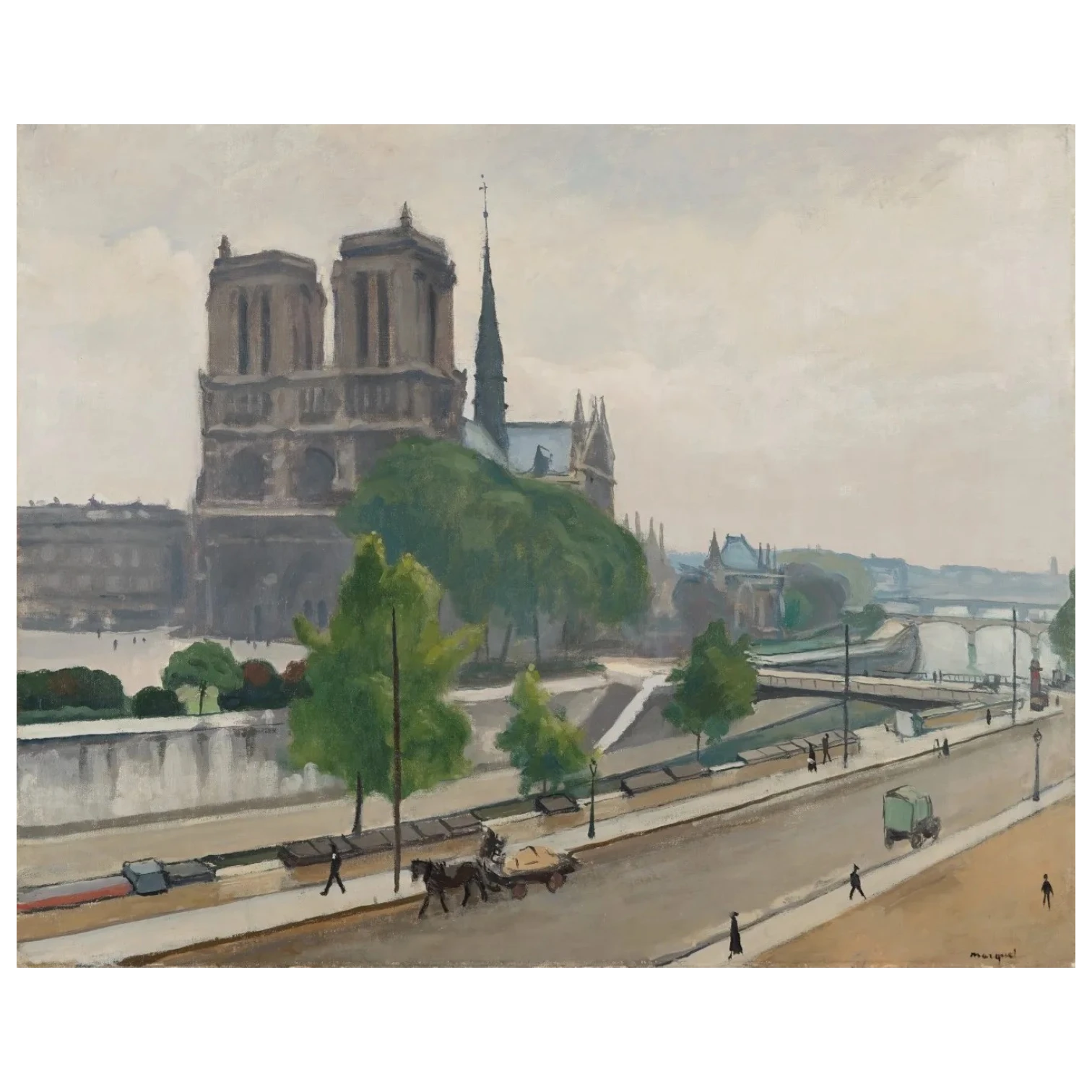 Marquet, Albert, Notre-Dame de Paris, photo Prado Falque Enchères