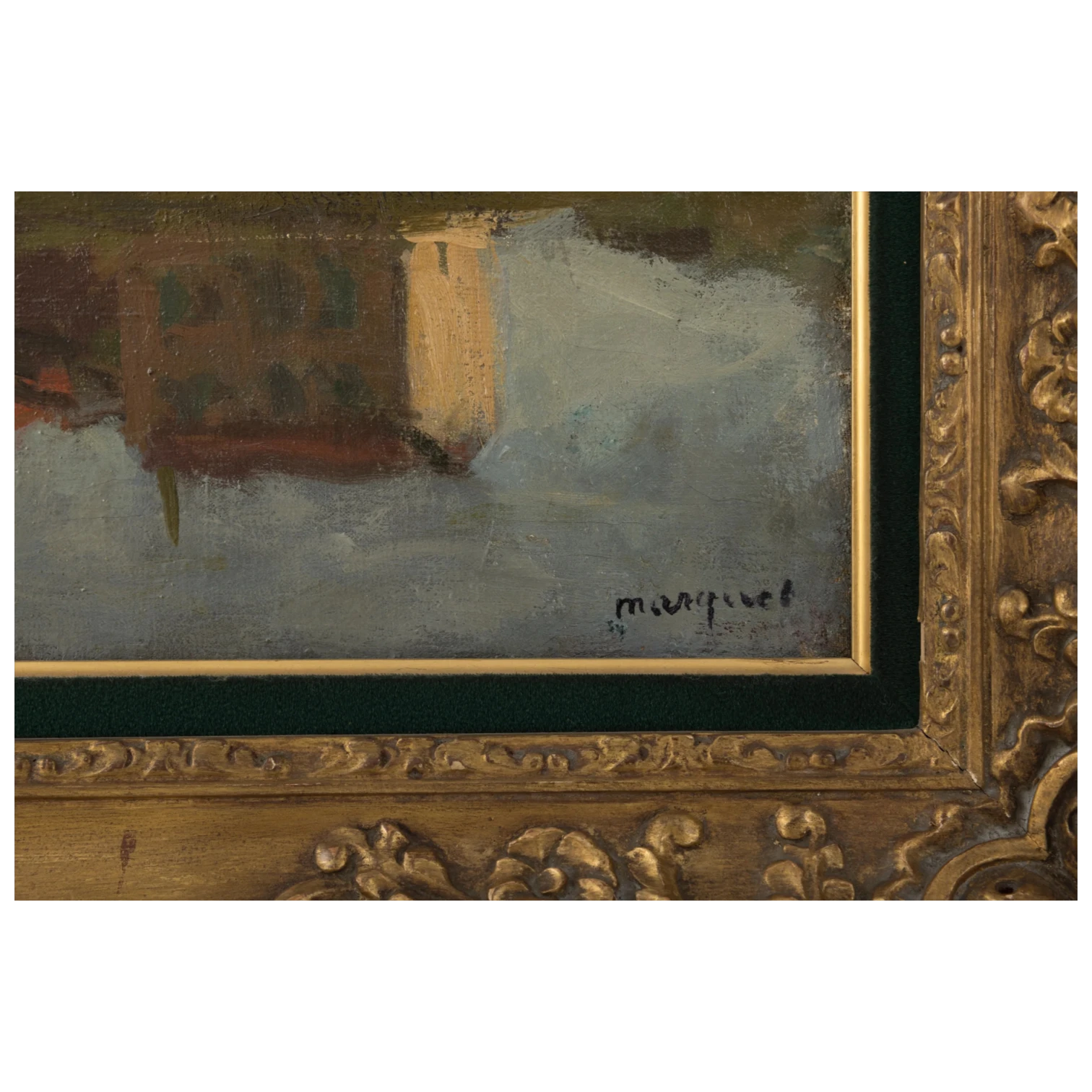 Marquet, Albert, Signature de l'artiste au bas d'une huile sur toile, photo Vermot et associés, Paris