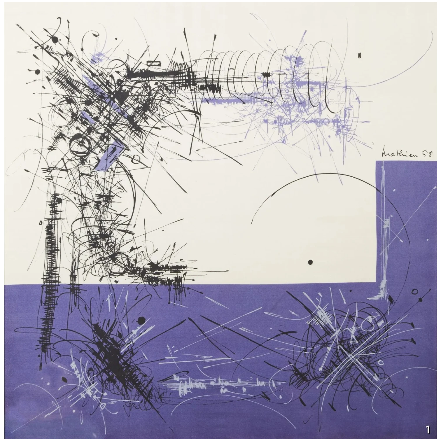 Mathieu Georges_Carré de soie_1958