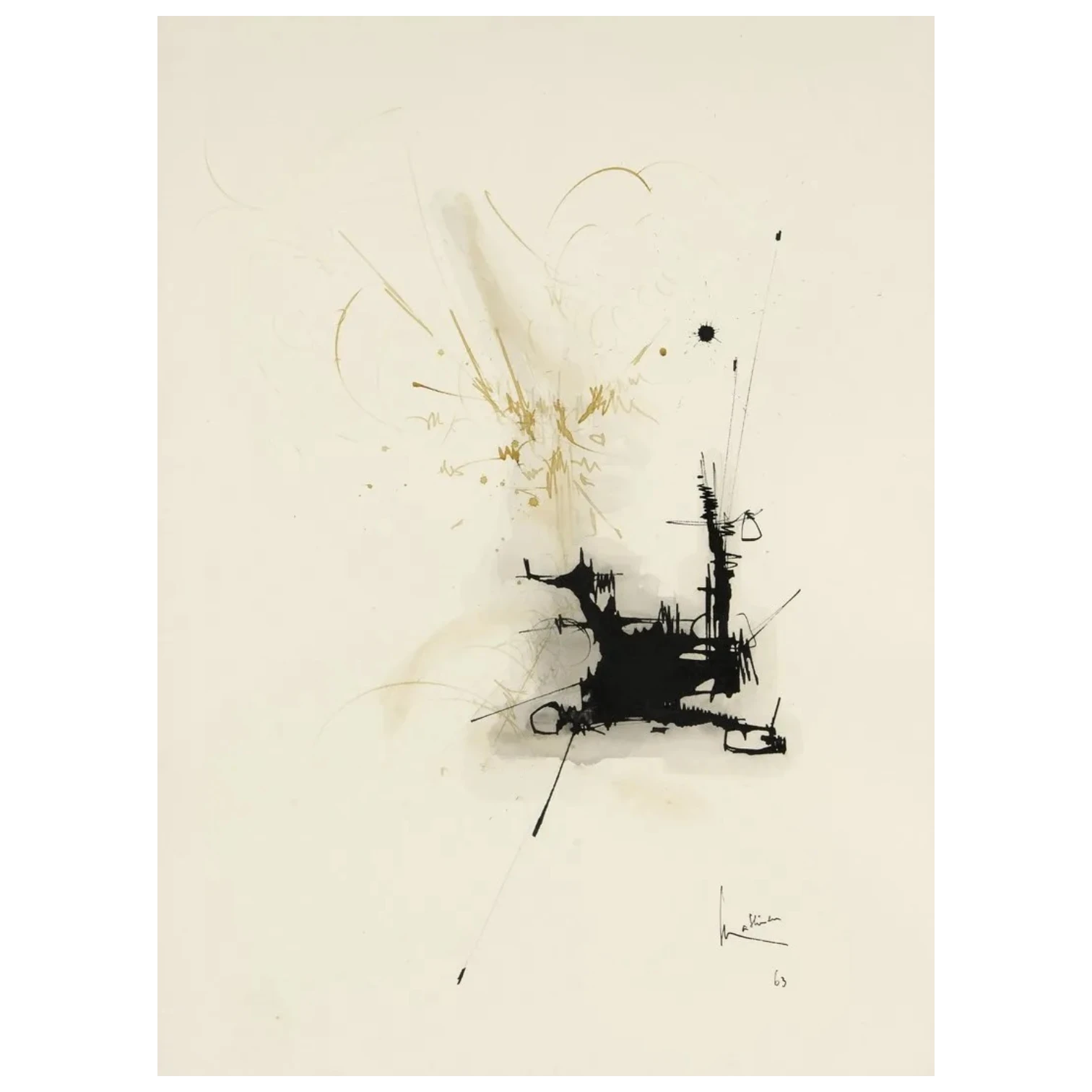Mathieu Georges_sans titre_encre aquarelle sur papier_1963