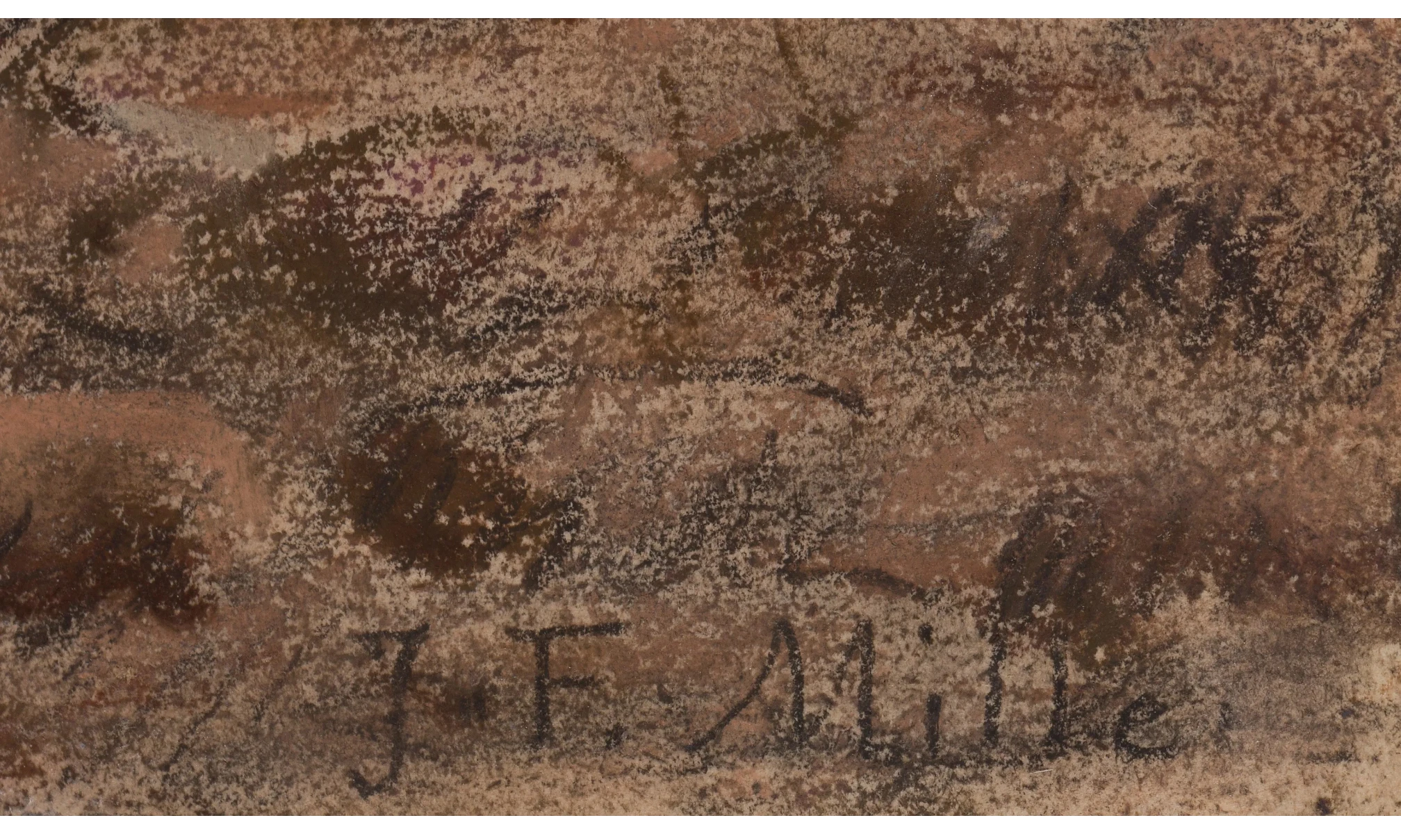 Millet, Jean-François, Détail de la signature sur un pastel.jpeg