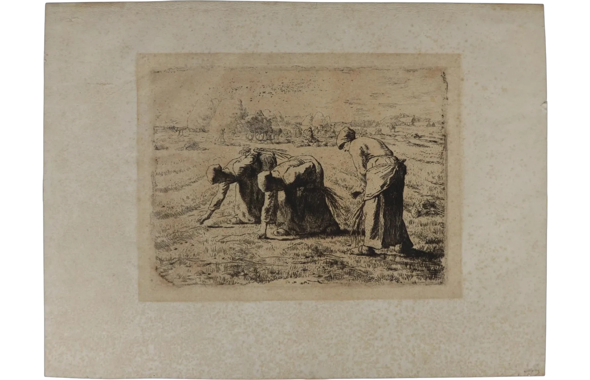 Millet, Jean-François, Les glaneuses, eau-forte