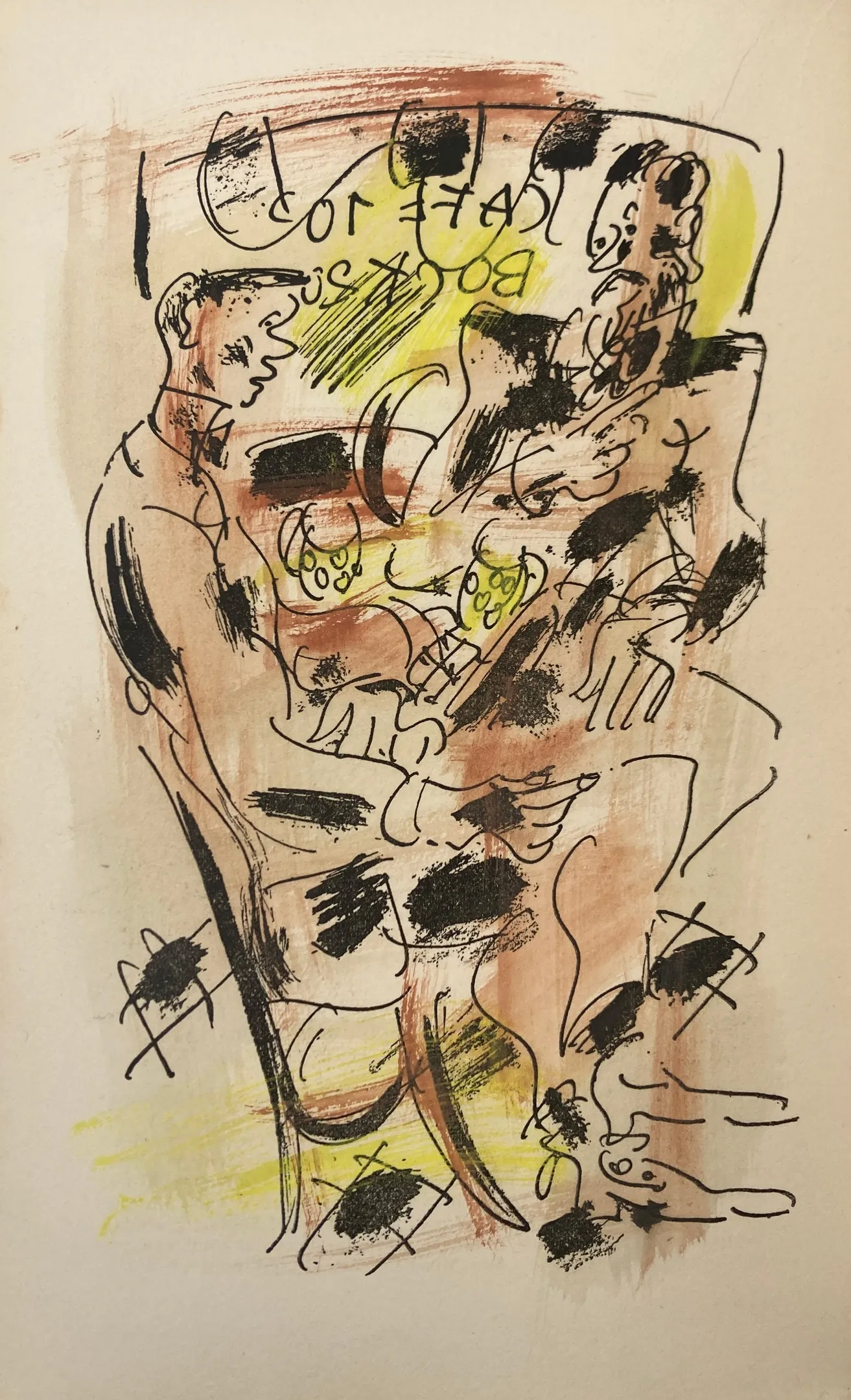 Dessin de Paul Gen dessin Voyage au bout de la nuit 1942
