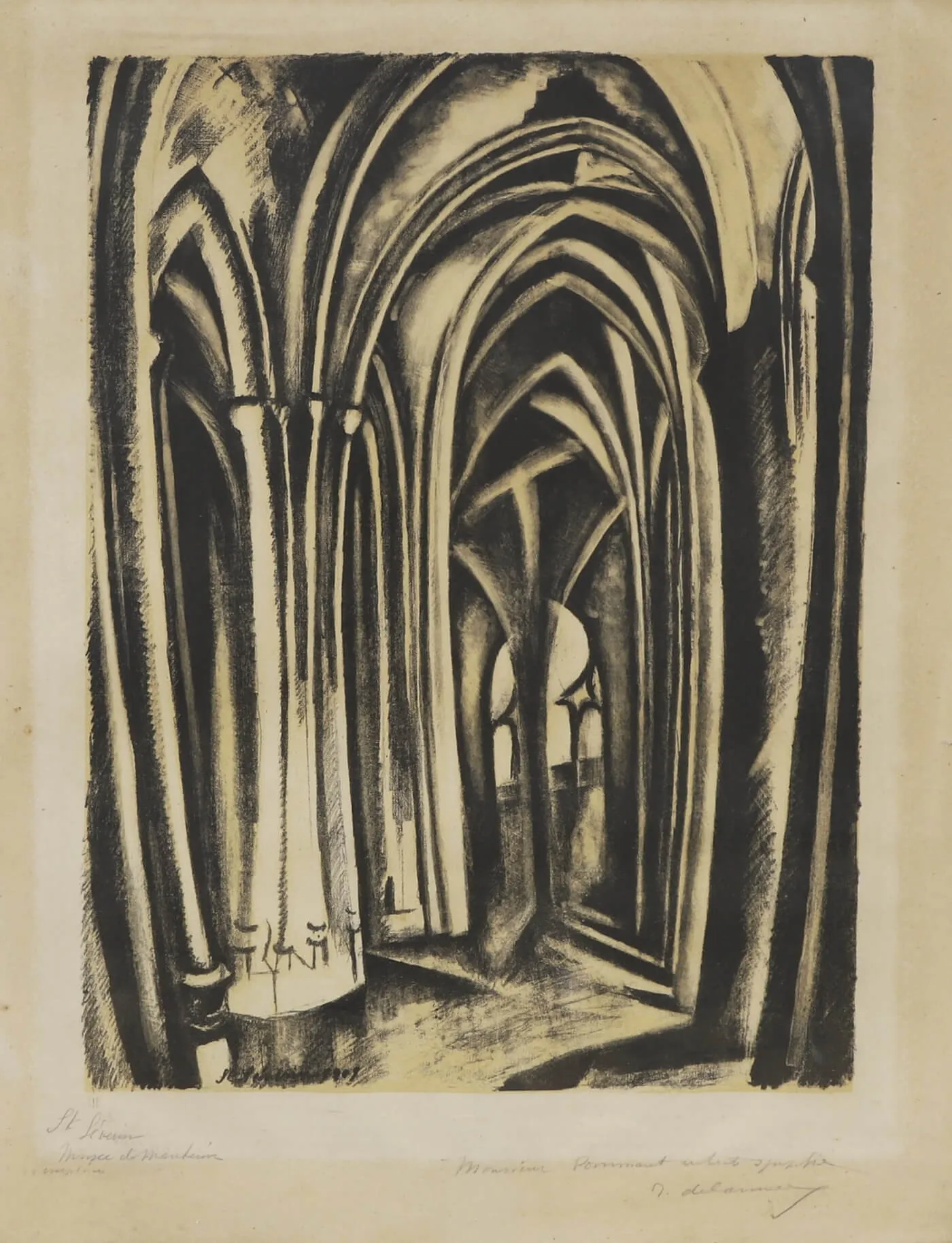 Delaunay Robert_St Séverin_lithographie